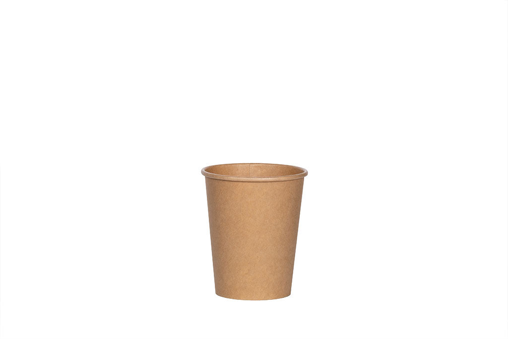 Kaffeebecher, Coffee to go Becher, Pappbecher, neurtral braun, 200ml, 8oz, ⌀80mm
